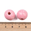 Christmas Printed Schima Wood European Beads WOOD-I015-01F-3