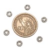 Brass Grade A Crystal Rhinestone Spacer Beads RB-A006-6MM-N-3