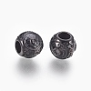 316 Surgical Stainless Steel European Beads STAS-F195-128B-04-2