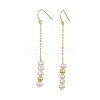 Natural Pearl Dangle Earrings EJEW-P286-42G-1