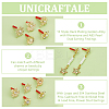 20Pcs 10 Styles Rack Plating Golden Alloy with Rhinestone and ABS Pearl Stud Earring Findings EJEW-UN0002-38-4