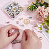 110Pcs 11 Colors Alloy Rhinestone Spacer Beads FIND-UN0007-23-2