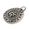 316 Surgical Stainless Steel Pendants STAS-E212-37AS-2