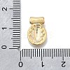 Religion Theme Brass Hammered Pendants KK-V010-09GP-02-3