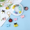 10Pcs 10 Styles Silicone Focal Beads SIL-SZ0002-29-4
