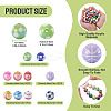 50Pcs 5 Styles Sport UV Plating Acrylic Beads Sets OACR-TA0004-14-4