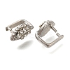 PVD Vacuum Plating & Long-Lasting Plated Brass with Rhinestone Pinch Bails KK-S402-06A-NR-2