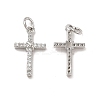 Brass Micro Pave Cubic Zirconia Pendants KK-E068-VB251-1