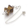 Natural Gemstone Dowsing Pendulums KK-F756-09-2