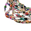 Bohemia Style Glass Seed Bead Multi-strand Necklaces NJEW-H063-01P-01-3