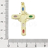 Golden Brass with Glass Pendants KK-A209-16G-4