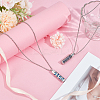 2Pcs 2 Styles Anti-Tarnish Stainless Steel Mini Hollow Column Perfume Bottle Necklaces NJEW-DR0001-02B-4