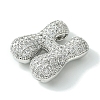 Rack Plating Brass Cubic Zirconia Pendants KK-S378-02P-H-2