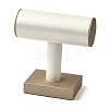 T Bar Imitation Leather Jewelry Bracelet Display Stands ODIS-K005-02-1