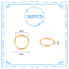 300Pcs 304 Stainless Steel Open Jump Rings STAS-UN0058-56G-03-3