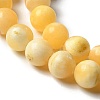 Natural Yellow Jade Beads Strands G-F591-17-10MM-7