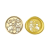 Christmas Series Wax Seal Brass Stamp Head AJEW-Z031-04G-05-1