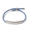 Round Nylon Milan Cord Slider Bracelet Making BJEW-L722-01P-13-1