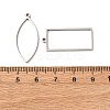 10Pcs 201 Stainless Steel Open Back Bezel Pendant Sets STAS-B101-06B-P-3