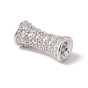 Eco-Friendly Rack Plating Brass Micro Pave Cubic Zirconia Beads KK-F835-26A-P-2