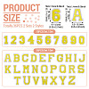 36Pcs 2 Sets 2 Styles Letter A~Z & Number 0~9 Polyester Embroidery Sew On Patches Sets PATC-TA0001-55D-3