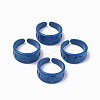 Spray Painted Alloy Cuff Rings RJEW-T011-30A-RS-1