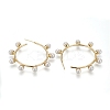 Brass Stud Earrings EJEW-Z004-02G-2