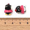 Cartoon Penguin Alloy Enamel European Beads FIND-U008-03G-B-2