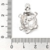 304 Stainless Steel Pendant Rhinestone Setting STAS-I310-08P-3