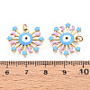 304 Stainless Steel Enamel Pendants STAS-N115-19A-G-3