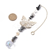 Butterfly Brass Pendant Decorations HJEW-TA00131-03-3