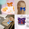 24Pcs 6 Colors Bowknot Handmade Polyester Ornament Accessories AJEW-TA0001-64-7