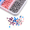 90G 5 Colors 12/0 Baking Paint Glass Seed Beads SEED-YW0001-14A-4