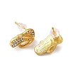 Flip Flop Alloy Crystal Rhinestone Stud Earrings FS-WGD6AB8-01-2