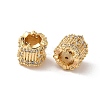 Rack Plating Brass Micro Pave Cubic Zirconia European Beads KK-Q795-03G-2