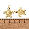 Brass Micro Pave Cubic Zirconia Pendants KK-A271-03B-G-3