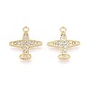 Alloy & Crystal Rhinestone Pendants PALLOY-T095-07KCG-1