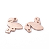 PVD Vacuum Plating 304 Stainless Steel Charms STAS-G215-02RG-2
