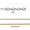 4Pcs 2 Colors 304 Stainless Steel Cable Chain Necklace Making STAS-FS0001-80-4