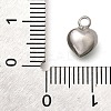 304 Stainless Steel with Rhinestone Pendants STAS-Q346-01P-04-2