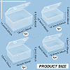 4Pcs 4 Styles PP Plastic Double Knots Bead Storage Containers CON-BC0007-32-2