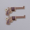 Cowboy Theme Alloy Enamel Pendants ENAM-CJC0012-050B-1