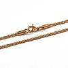 304 Stainless Steel Rope Chain Necklaces NJEW-F196-13G-1