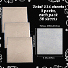114Pcs Square Cotton Flower Bouquet Wrapping Paper Decoration AJEW-SP0004-30D-2