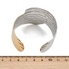 304 Stainless Steel Cuff Bangles for Women BJEW-G757-12GP-5