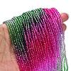 Transparent Painted Glass Beads Strands LS-DGLA-A034-T2mm-A06-2