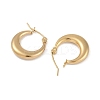 PVD Vacuum Plating 201 Stainless Steel Hoop Earrings LS-EJEW-I309-52B-G-2