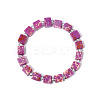 Square Synthetic Imperial Jasper Beaded Bracelets for Women Men DR6998-3-1