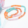 Natural White Jade Bead Strands X-G-R343-2x4-34-3
