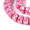 Anti-Tarnish Electroplate Glass Beads Strands GLAA-T025-10mm-11G-4